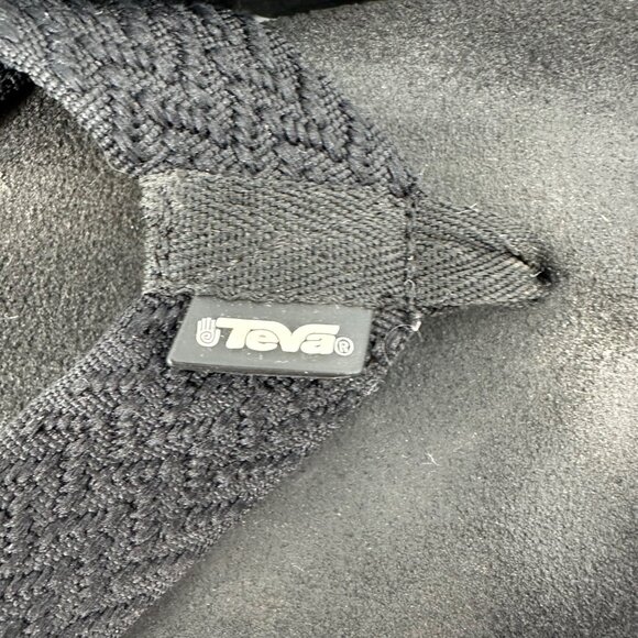 Teva Womens Black Comfortable Casual Woven Strap Flip Flop Sandals Size 11 - Picture 5 of 7